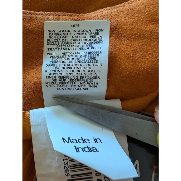 Alberta Ferretti Suede High Waisted Pleated Trousers Pants Burnt Umber Size 4 US - Picture 11 of 14